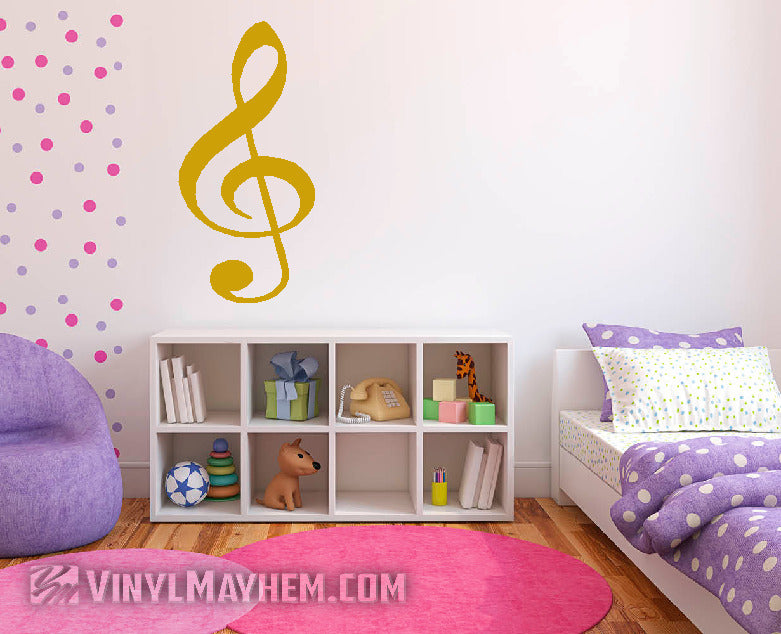 G Clef Note vinyl sticker