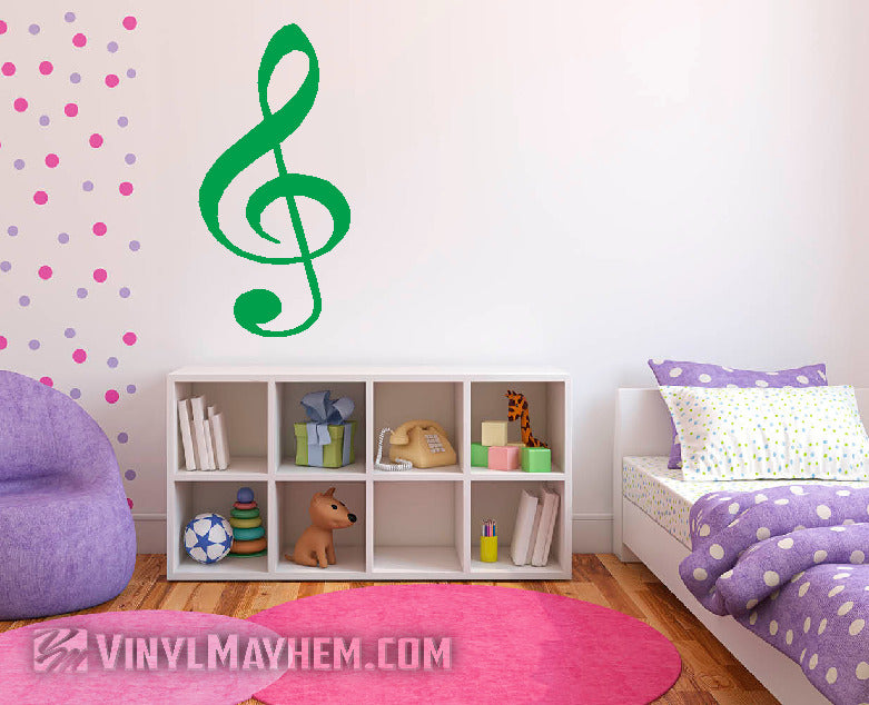 G Clef Note vinyl sticker