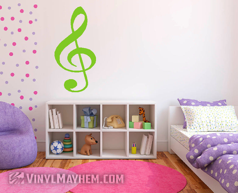 G Clef Note vinyl sticker