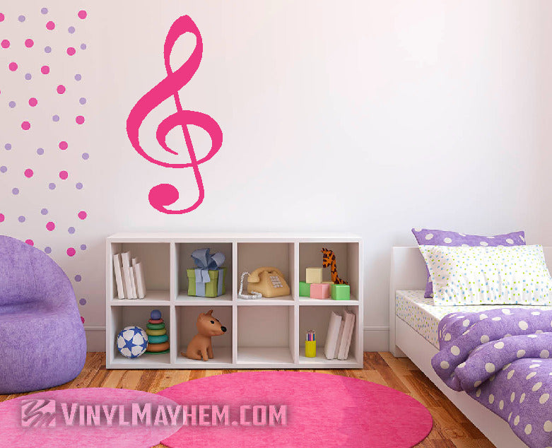 G Clef Note vinyl sticker