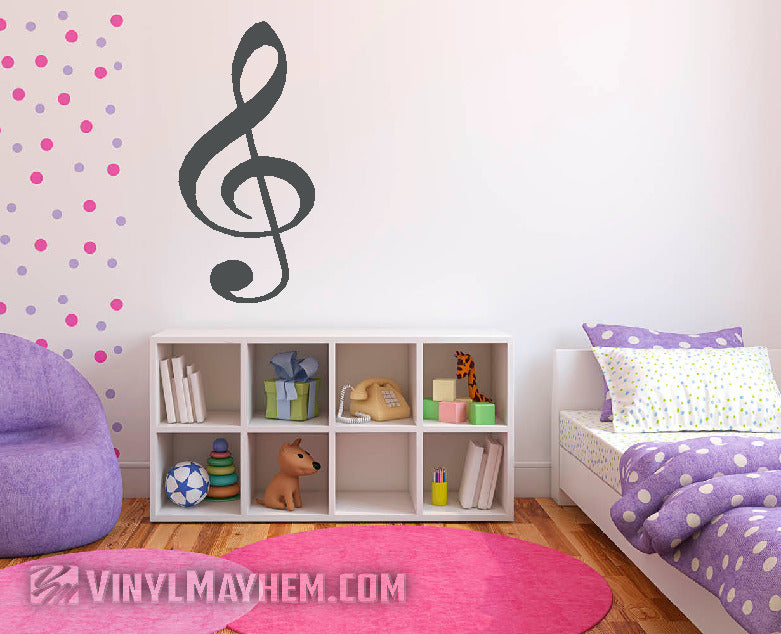G Clef Note vinyl sticker
