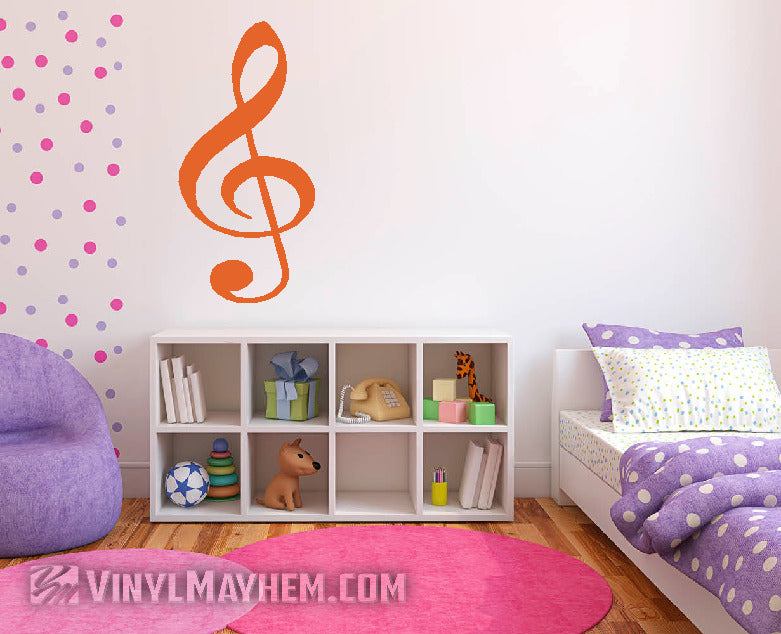 G Clef Note vinyl sticker