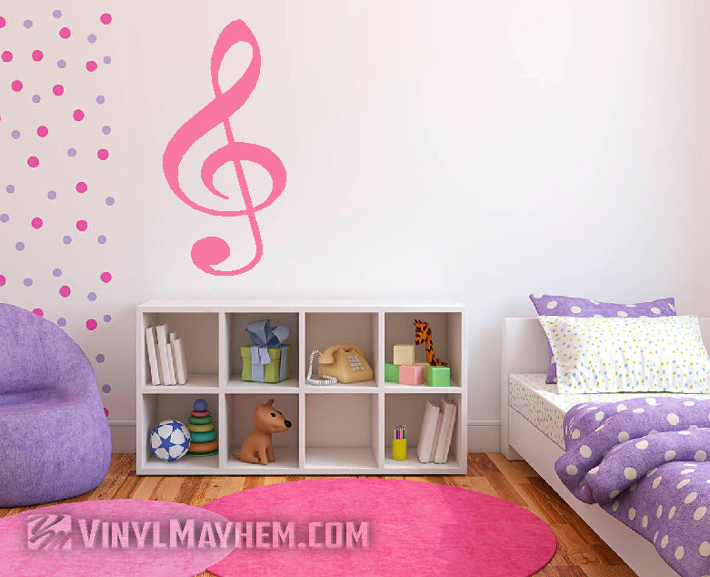 G Clef Note vinyl sticker