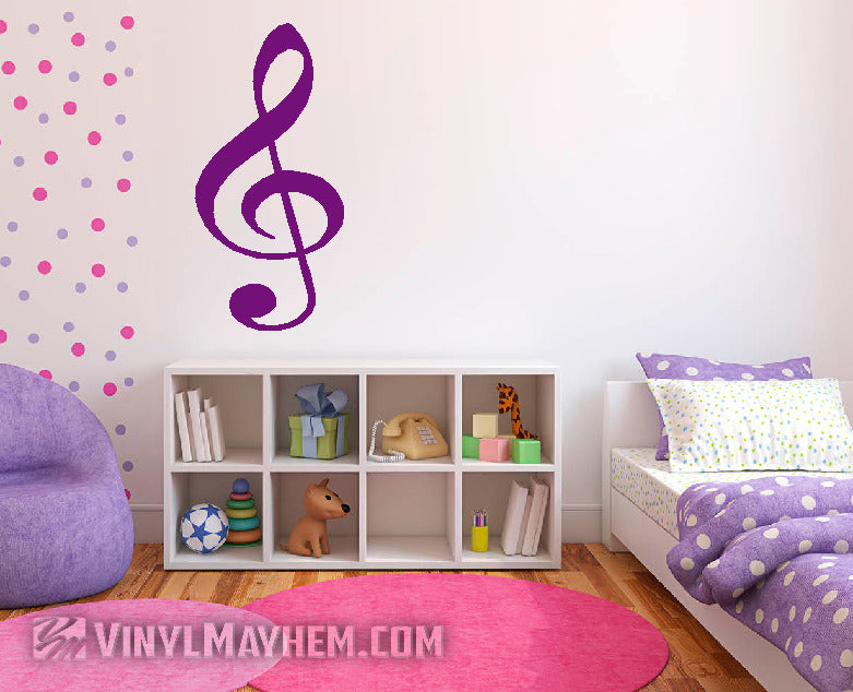G Clef Note vinyl sticker