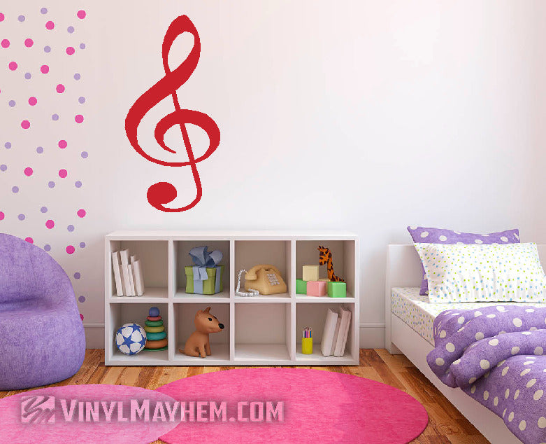 G Clef Note vinyl sticker