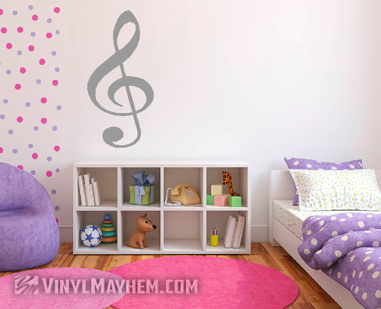 G Clef Note vinyl sticker