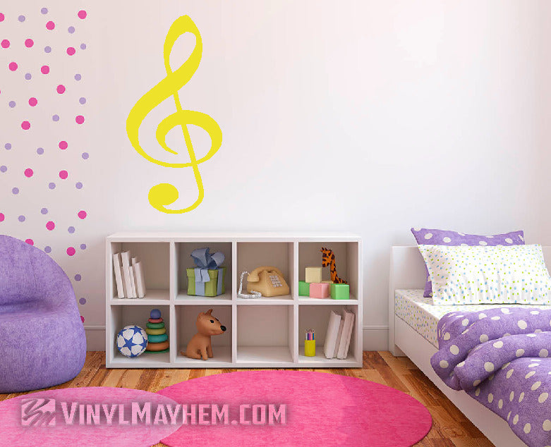 G Clef Note vinyl sticker