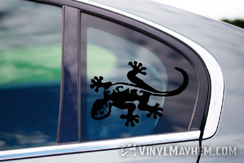 Gecko Hawaiian tribal vinyl sticker