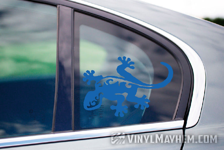 Gecko Hawaiian tribal vinyl sticker