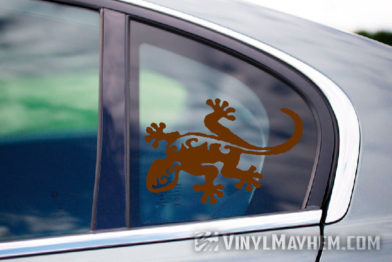 Gecko Hawaiian tribal vinyl sticker