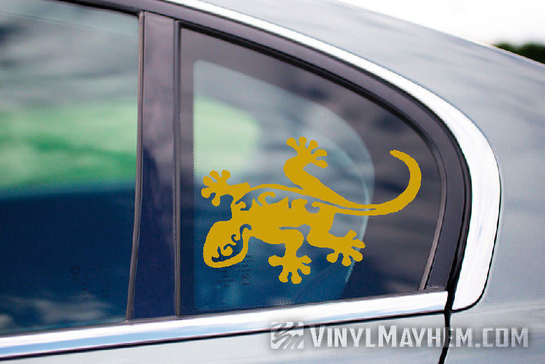 Gecko Hawaiian tribal vinyl sticker