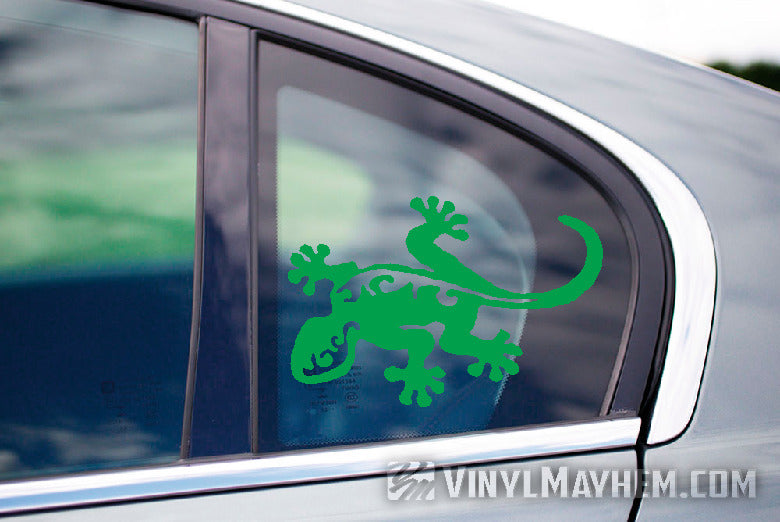 Gecko Hawaiian tribal vinyl sticker
