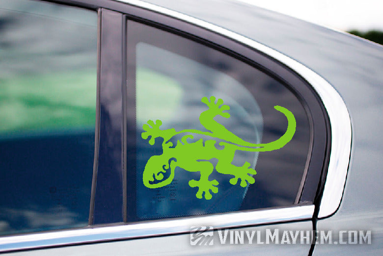 Gecko Hawaiian tribal vinyl sticker