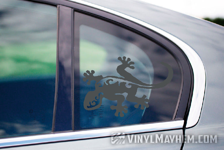Gecko Hawaiian tribal vinyl sticker