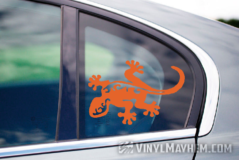 Gecko Hawaiian tribal vinyl sticker
