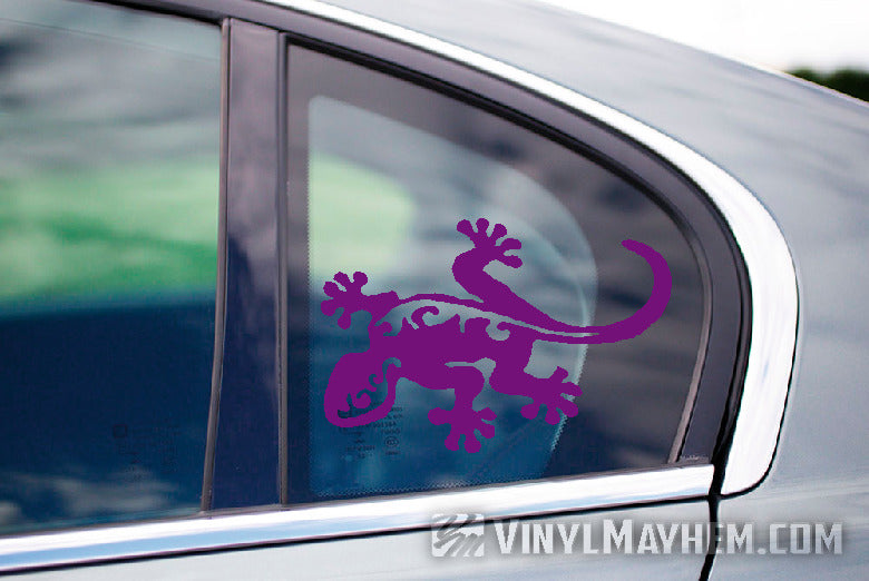 Gecko Hawaiian tribal vinyl sticker