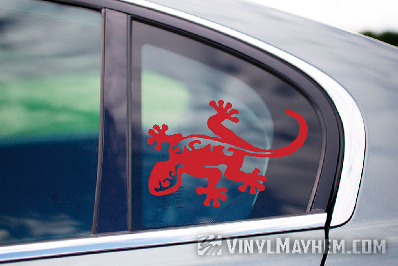 Gecko Hawaiian tribal vinyl sticker