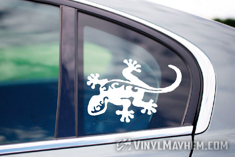 Gecko Hawaiian tribal vinyl sticker