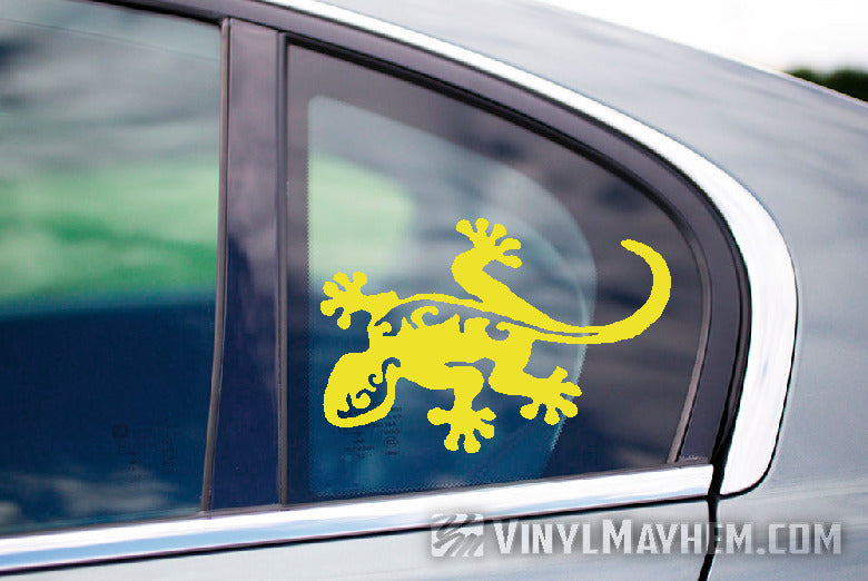 Gecko Hawaiian tribal vinyl sticker