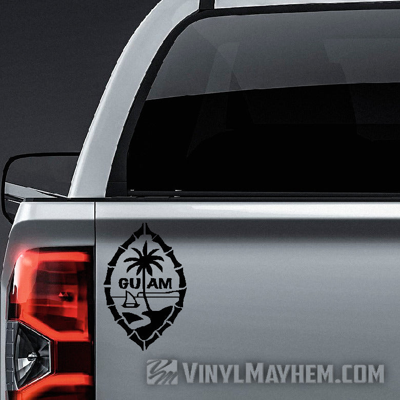 Guam island vinyl sticker