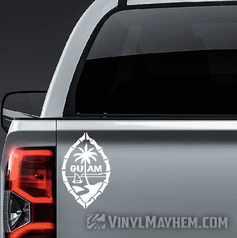 Guam island vinyl sticker