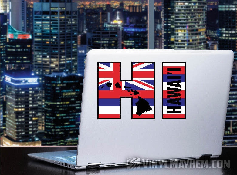 HI Hawaii State Flag sticker