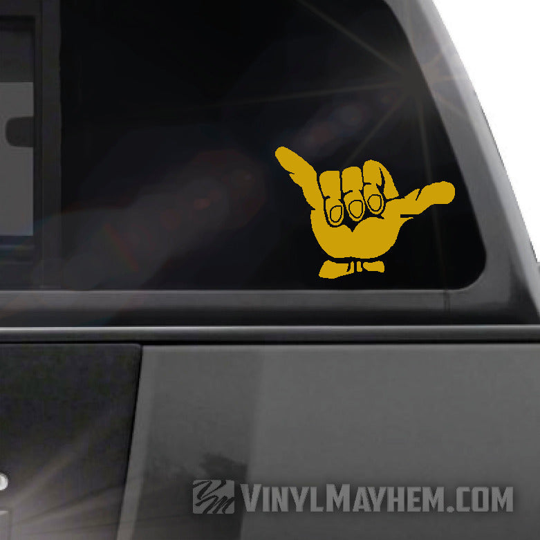 Hang Loose Shaka vinyl sticker