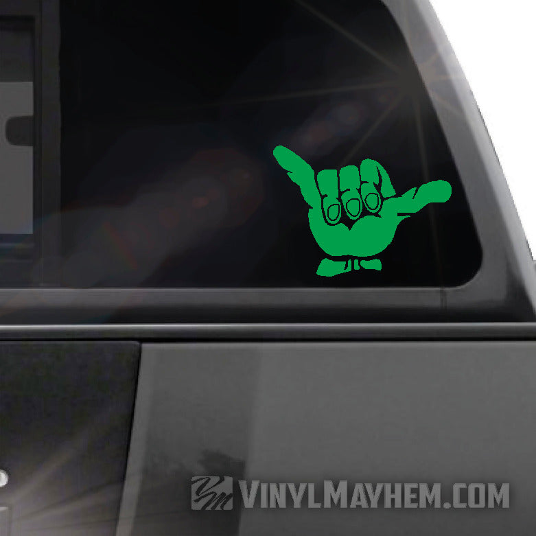 Hang Loose Shaka vinyl sticker