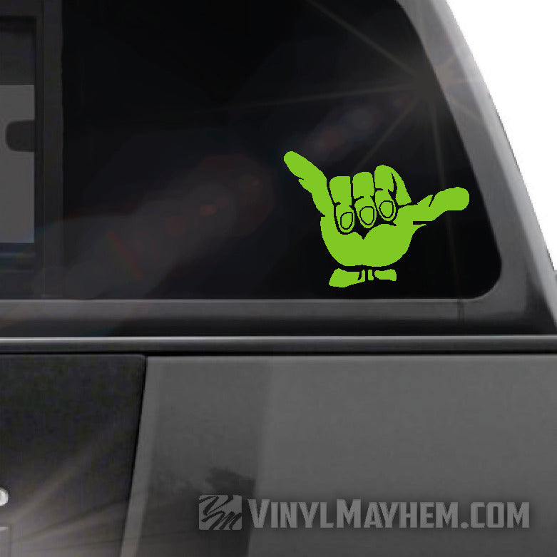 Hang Loose Shaka vinyl sticker