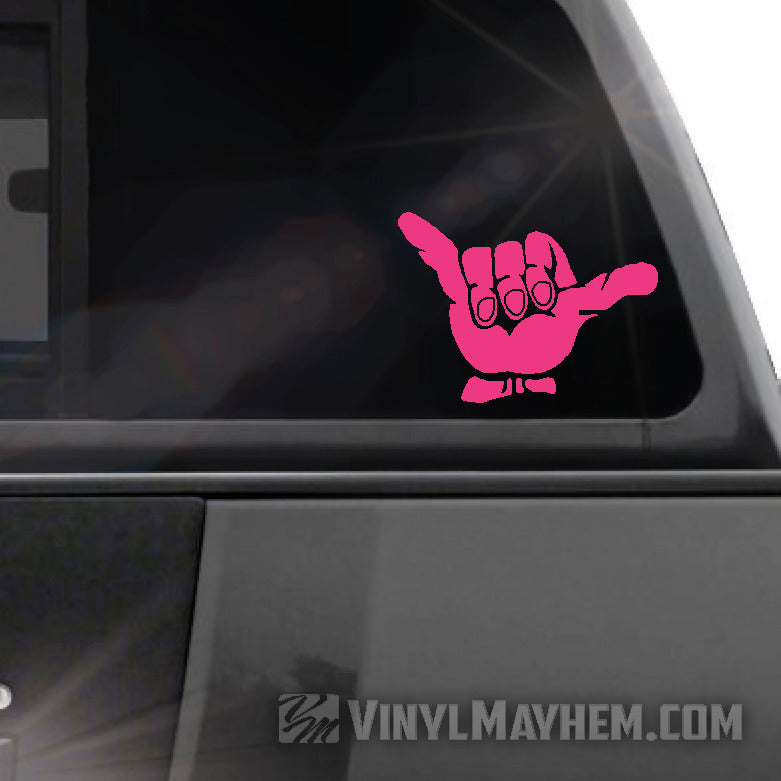 Hang Loose Shaka vinyl sticker