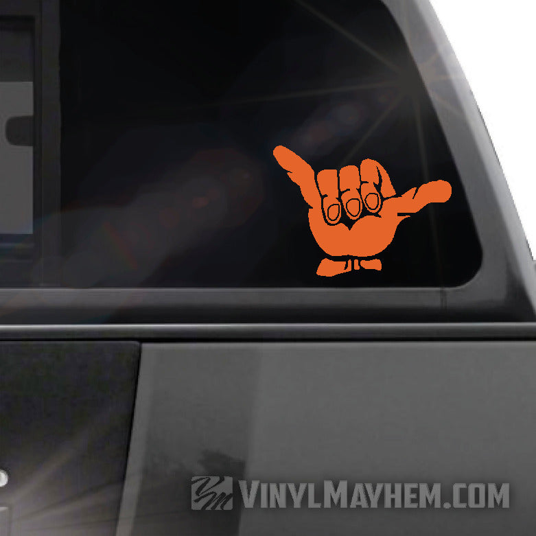 Hang Loose Shaka vinyl sticker