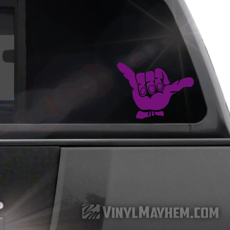 Hang Loose Shaka vinyl sticker