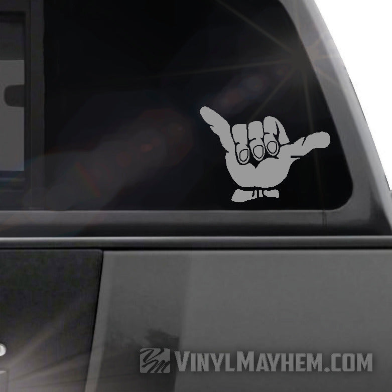 Hang Loose Shaka vinyl sticker