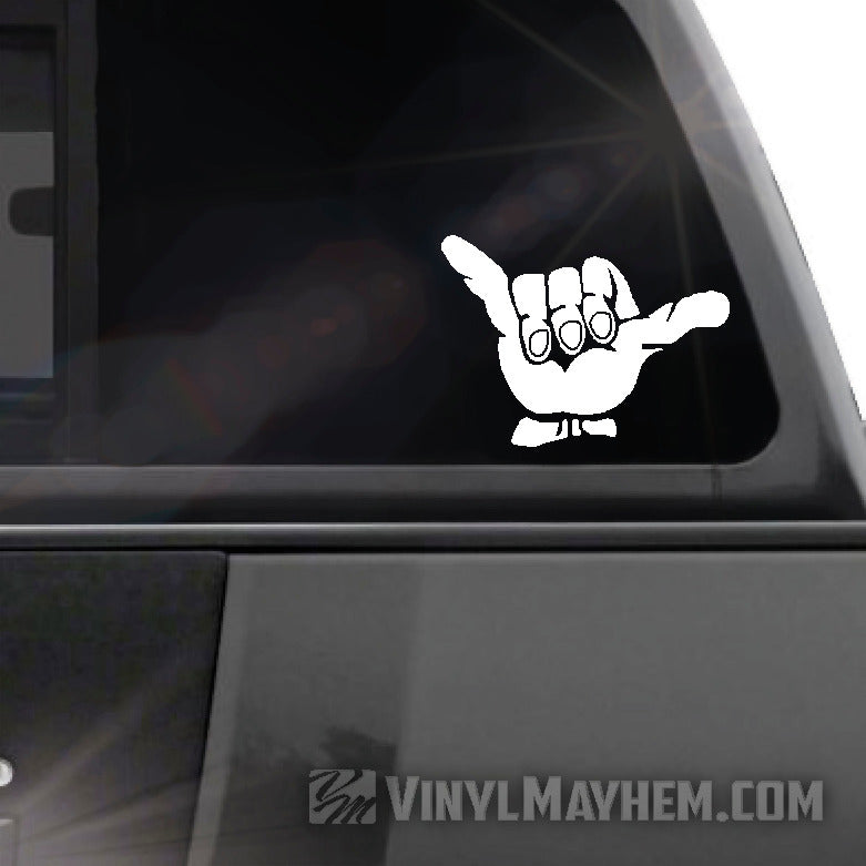 Hang Loose Shaka vinyl sticker