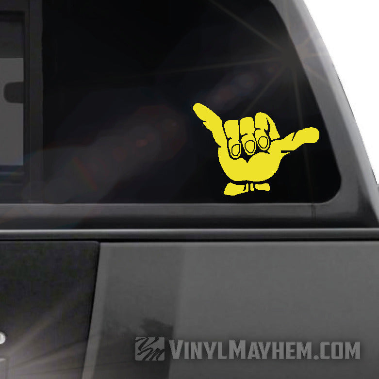Hang Loose Shaka vinyl sticker