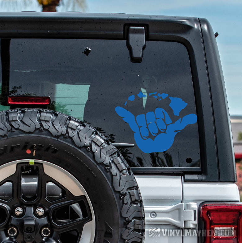 Hang Loose with Hawaiian Islands vinyl sticker