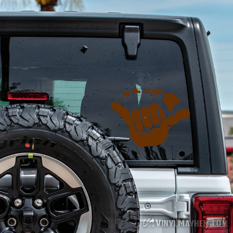Hang Loose with Hawaiian Islands vinyl sticker