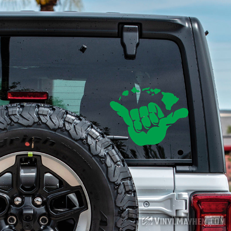 Hang Loose with Hawaiian Islands vinyl sticker
