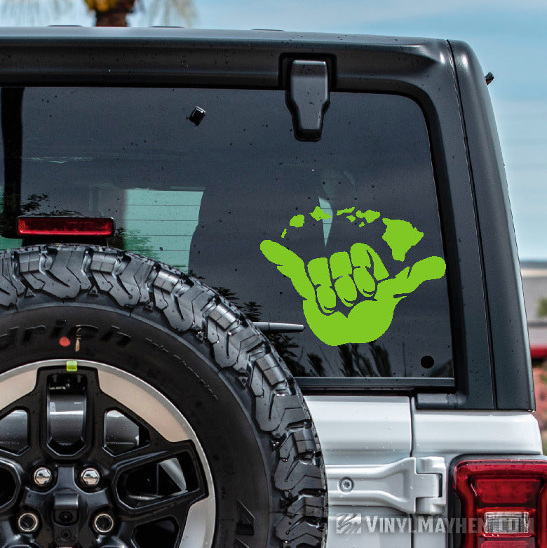 Hang Loose with Hawaiian Islands vinyl sticker