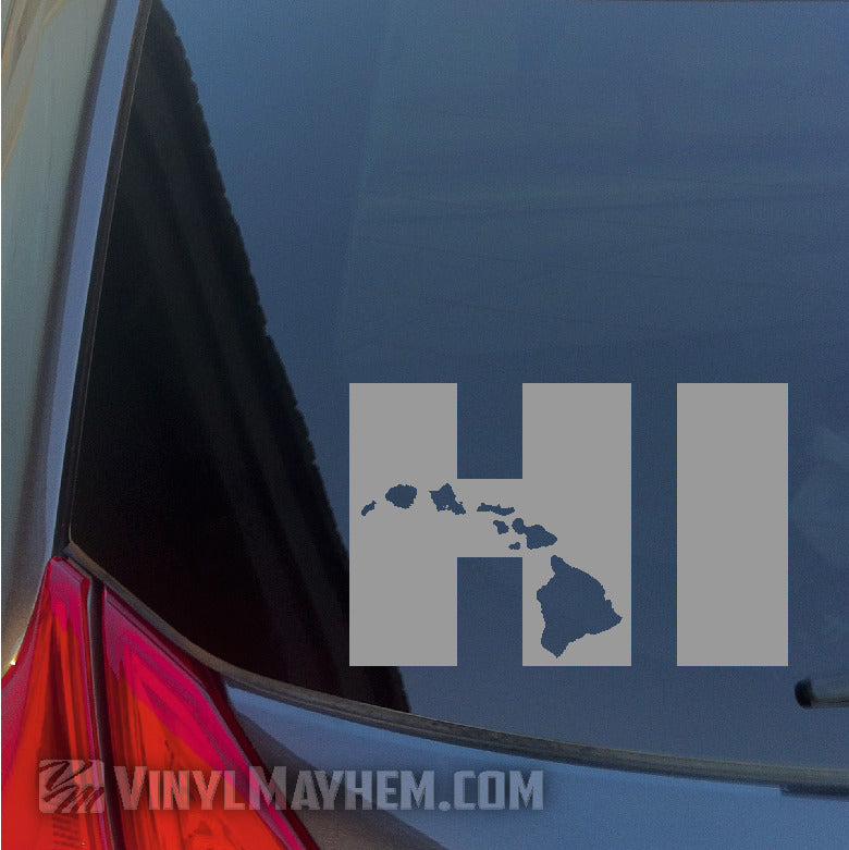 Hawaiian Islands HI vinyl sticker