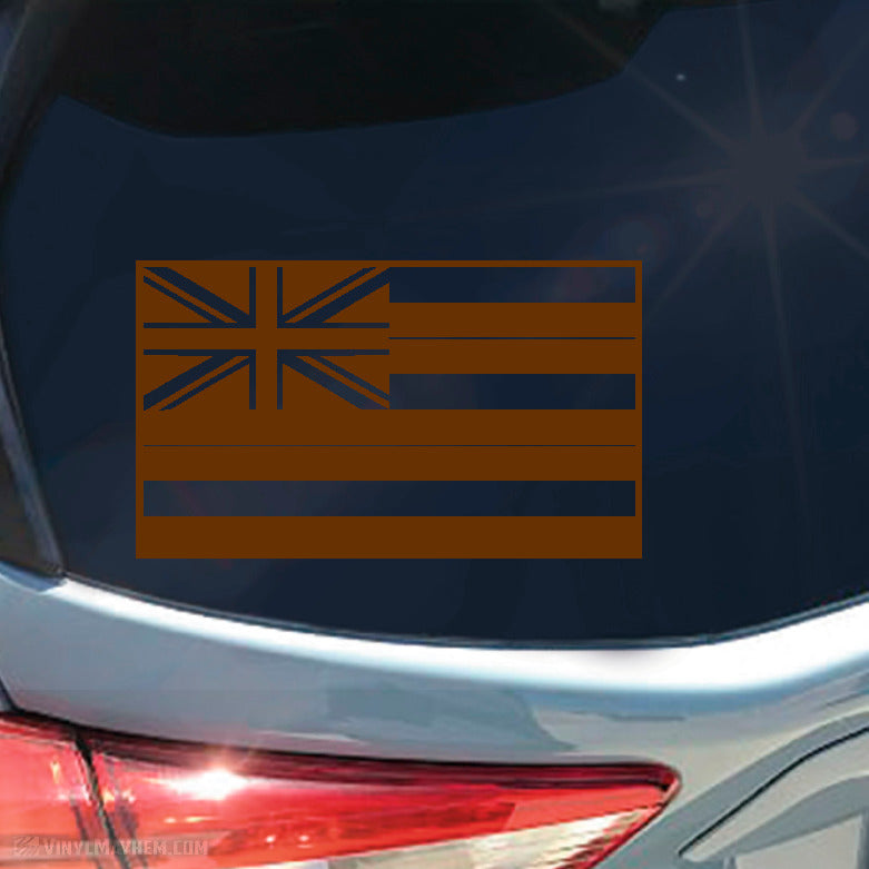 Hawaii State Flag vinyl sticker