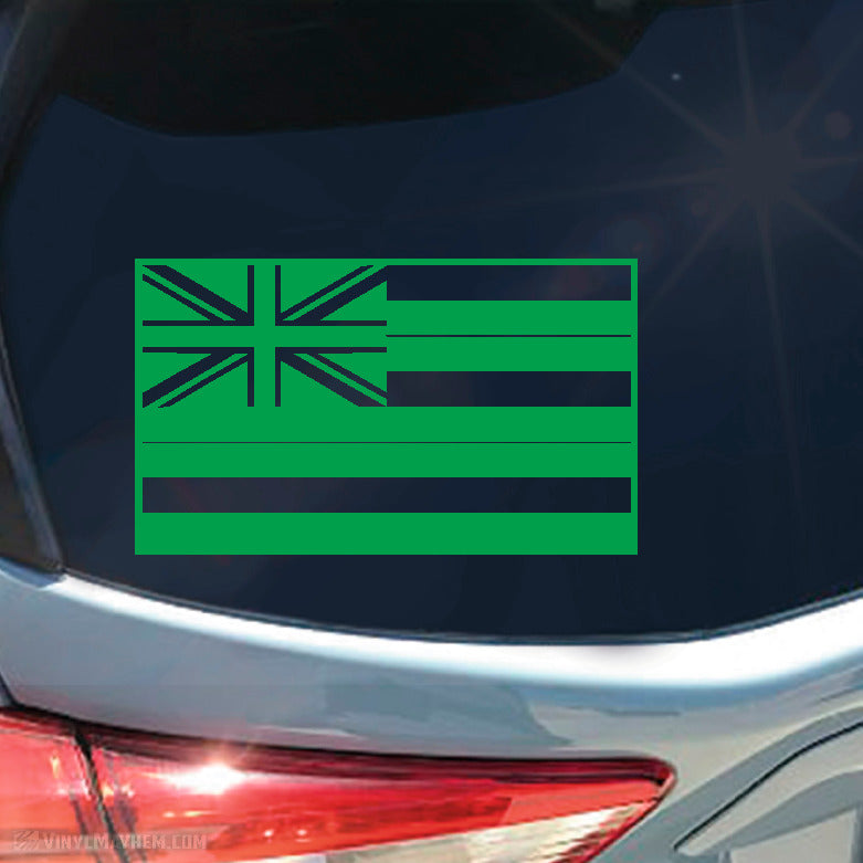Hawaii State Flag vinyl sticker