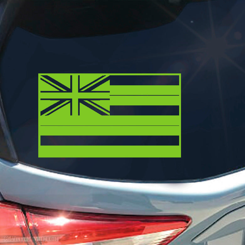 Hawaii State Flag vinyl sticker