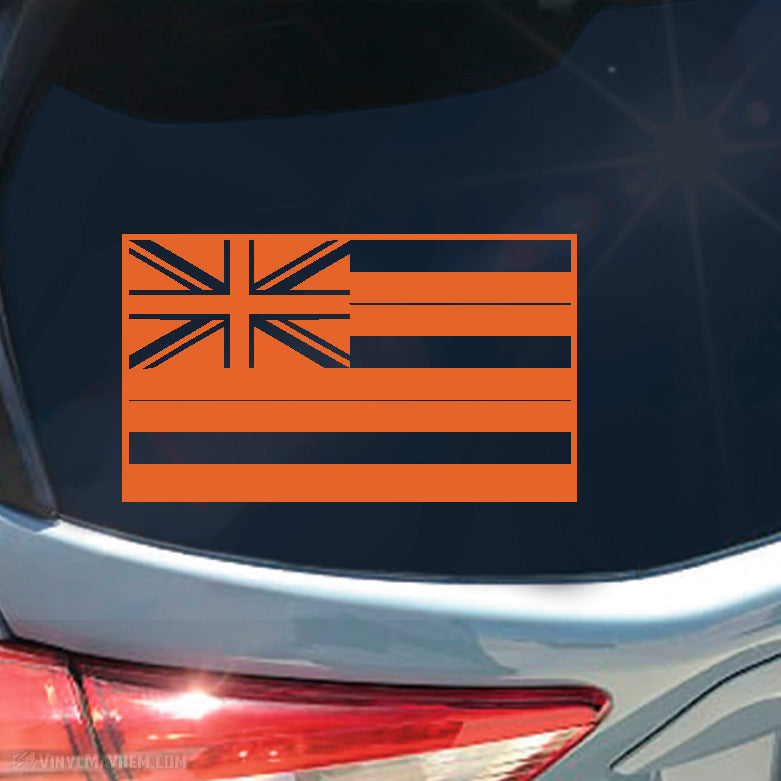 Hawaii State Flag vinyl sticker