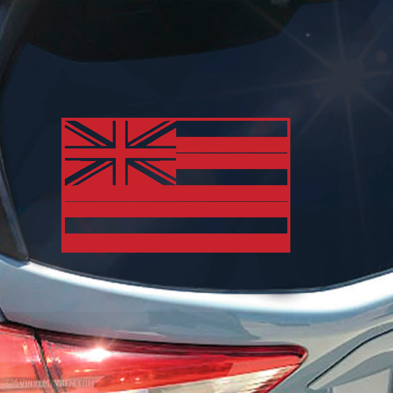 Hawaii State Flag vinyl sticker