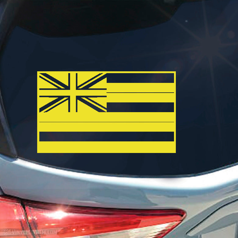 Hawaii State Flag vinyl sticker
