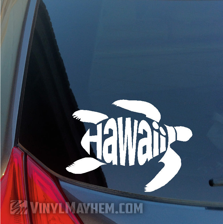 Hawaii Turtle vinyl sticker