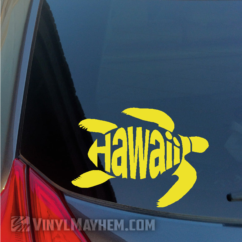 Hawaii Turtle vinyl sticker