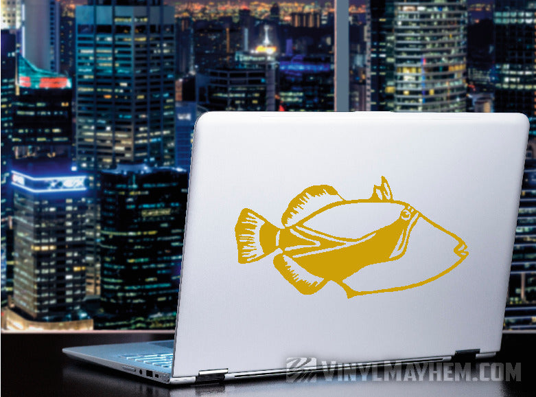 Hawaiian Humuhumunukunukuapuaa reef trigger fish vinyl sticker