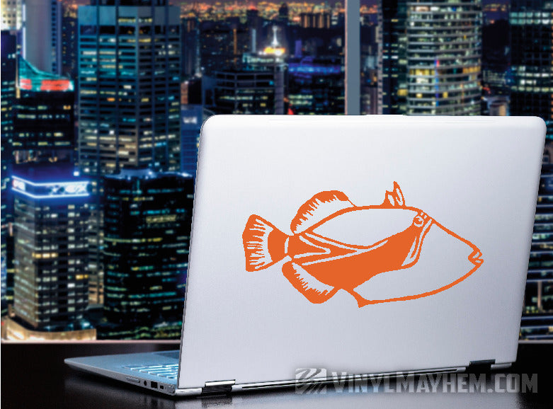 Hawaiian Humuhumunukunukuapuaa reef trigger fish vinyl sticker